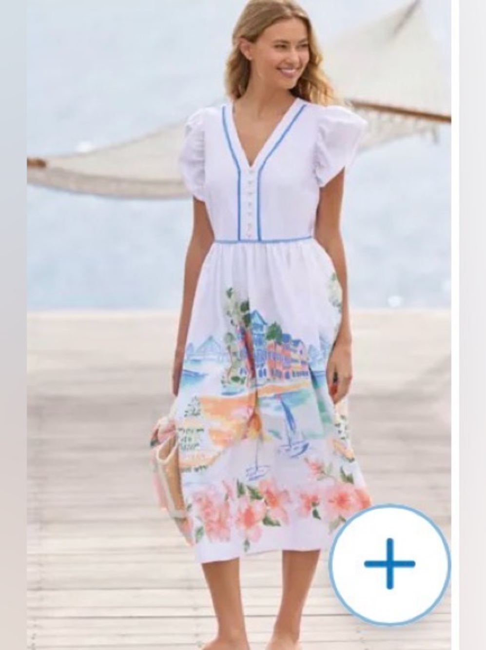 Sewing Down South Laurel Flutter Sleeve Midi Dress Button Front Charleston scene